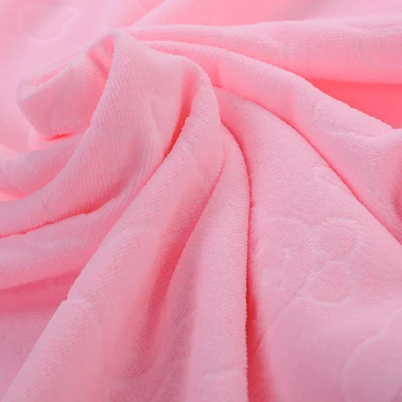 Quick Drying Dog and Cat Towels Soft Fiber Towels Absorbent Bath Towel Pet Bathrobe Convenient Cleaning Towel Pet Supplies