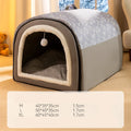Winter Dog Bed Self-Warming Puppy House Cozy Cat Sleeping Tent Cave Beds Indoor Kitten Nest Kennel Hut for Small Medium Dog Cats